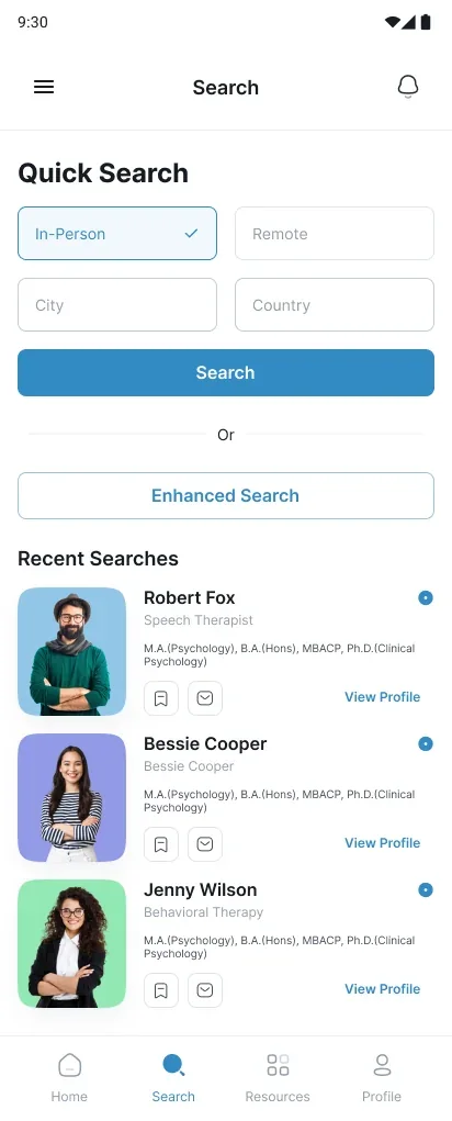 Quick search