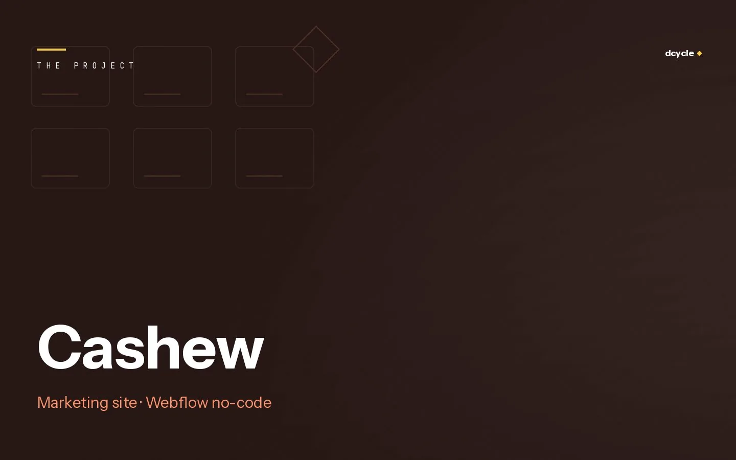 Cashew, project card 1